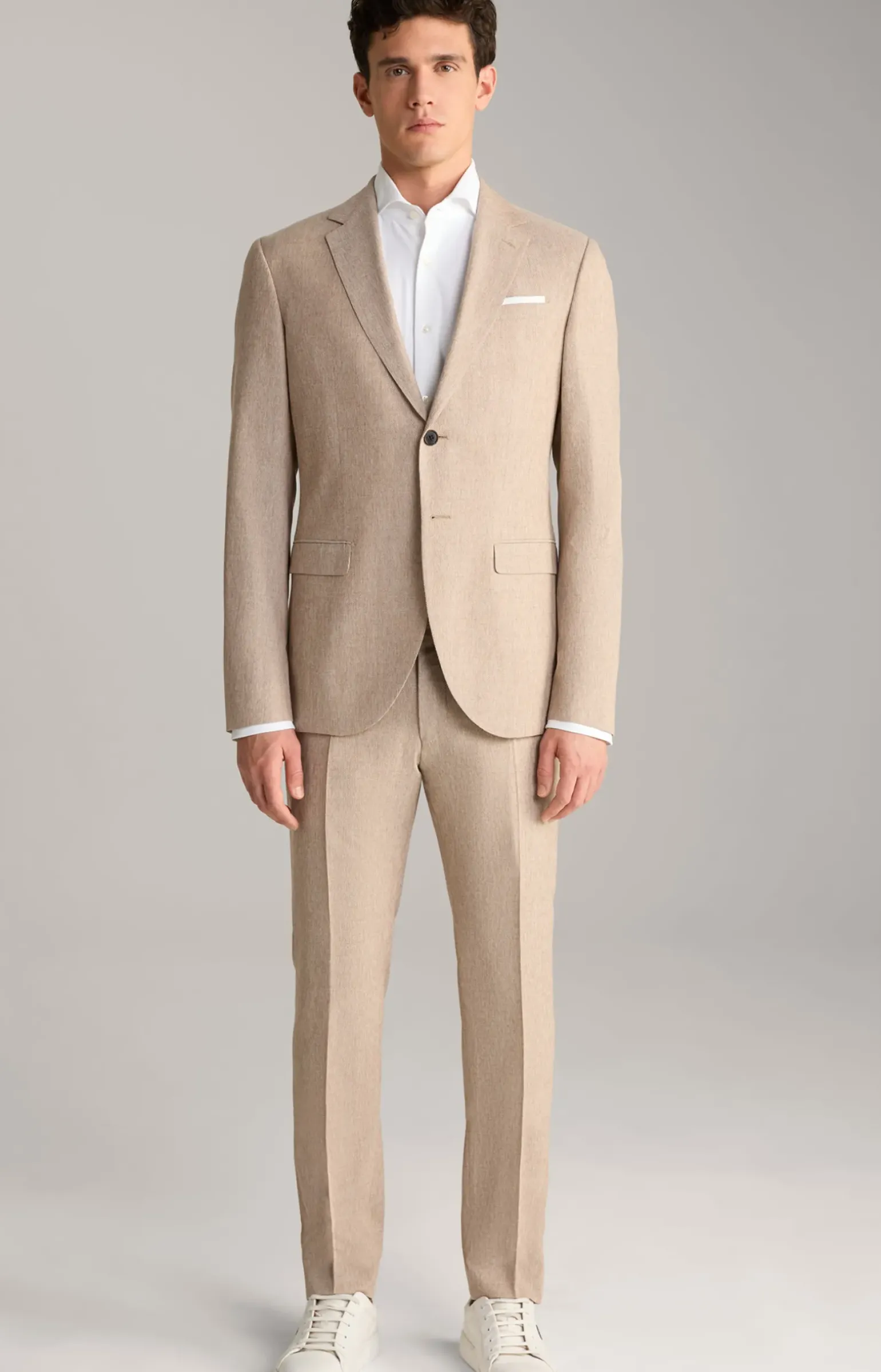 Anzug Damon-Gun in Beige strukturiert