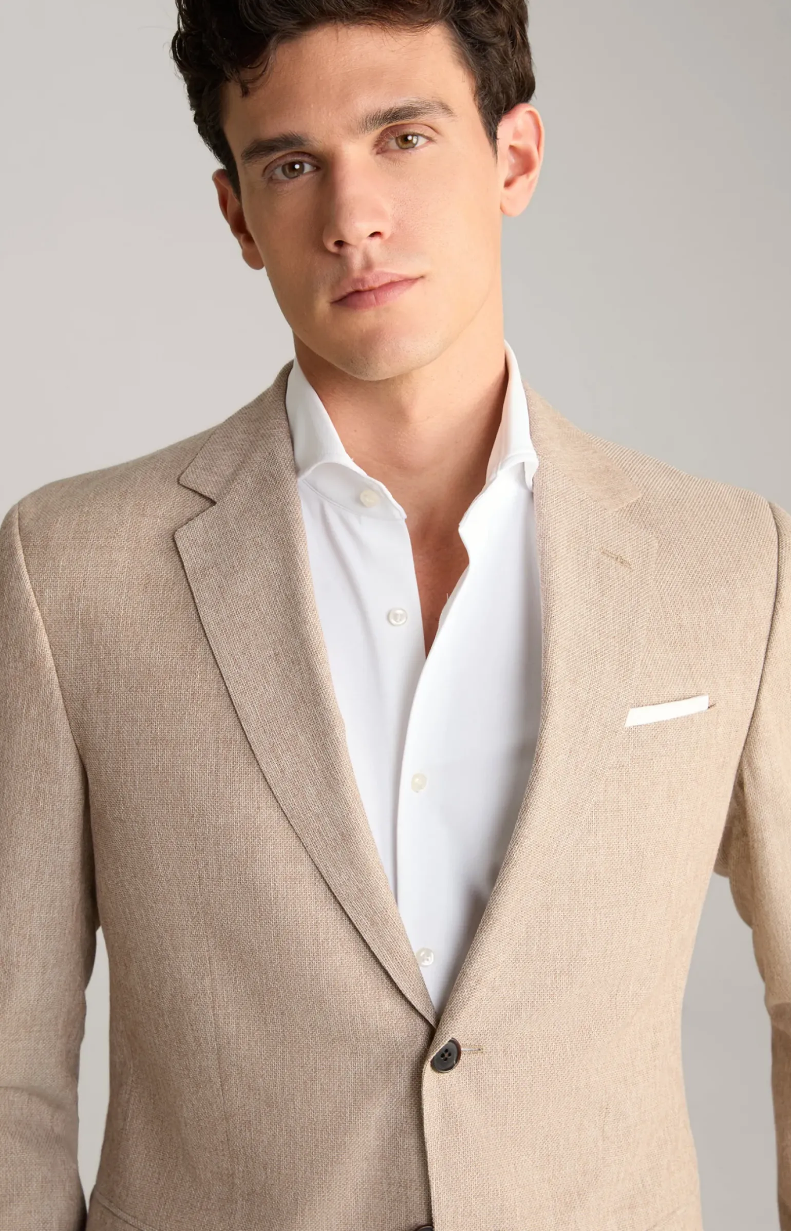 Anzug Damon-Gun in Beige strukturiert