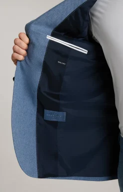 Anzug Damon-Gun in Hellblau strukturiert