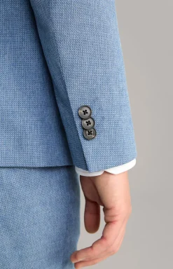 Anzug Damon-Gun in Hellblau strukturiert