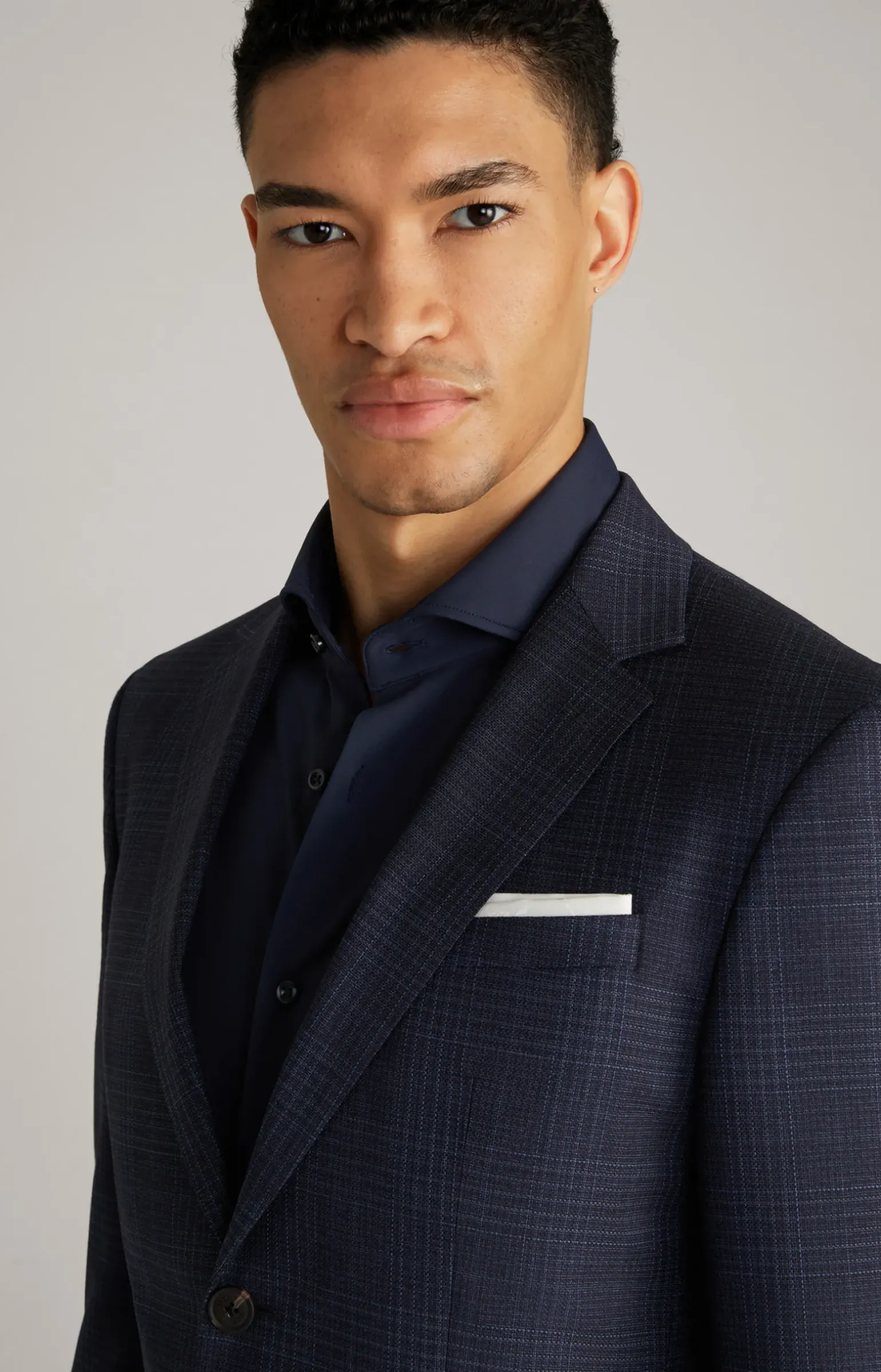 Anzug Damon-Gun in Navy kariert