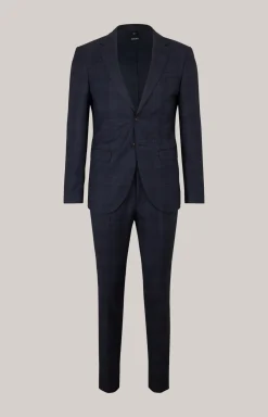 Anzug Damon-Gun in Navy kariert