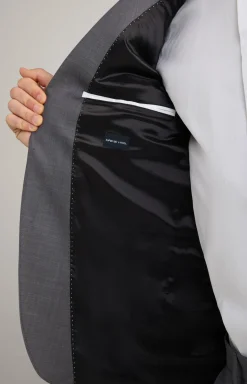 Anzug Herby-Blayr in Anthrazit strukturiert