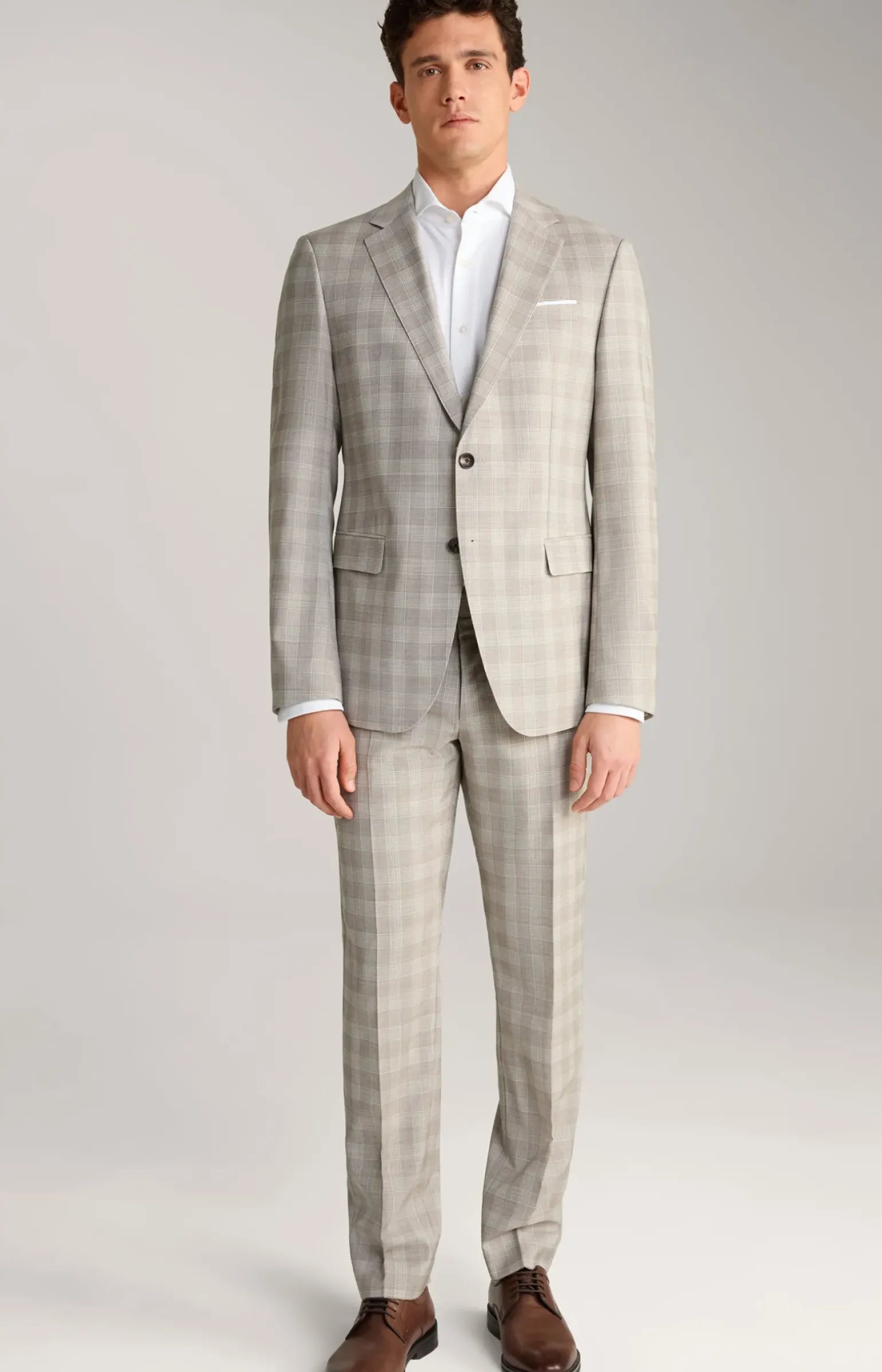 Anzug Herby-Blayr in Beige kariert