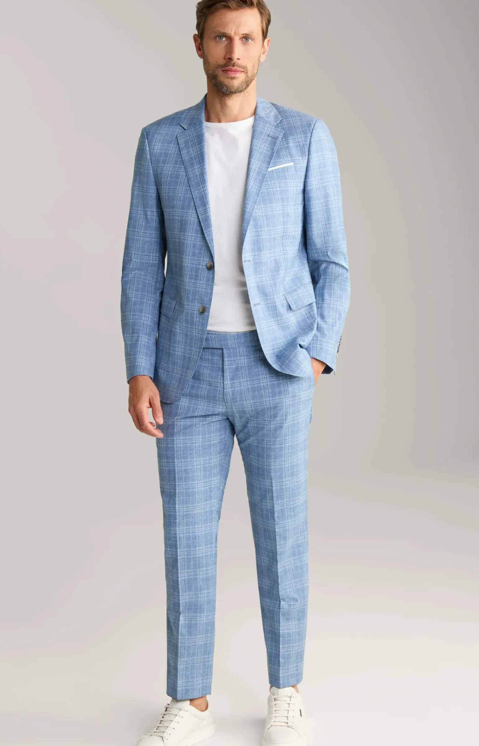 Anzug Herby-Blayr in Blau kariert