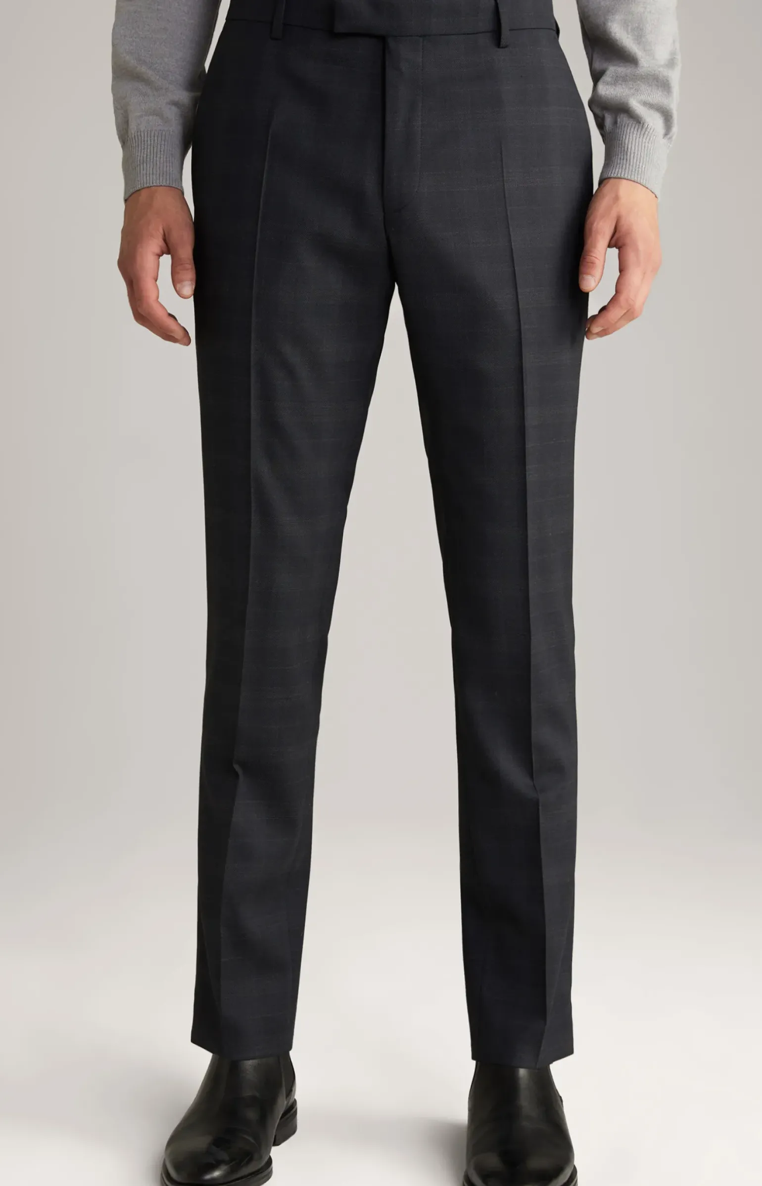 Anzughose Gun in Dunkelblau kariert