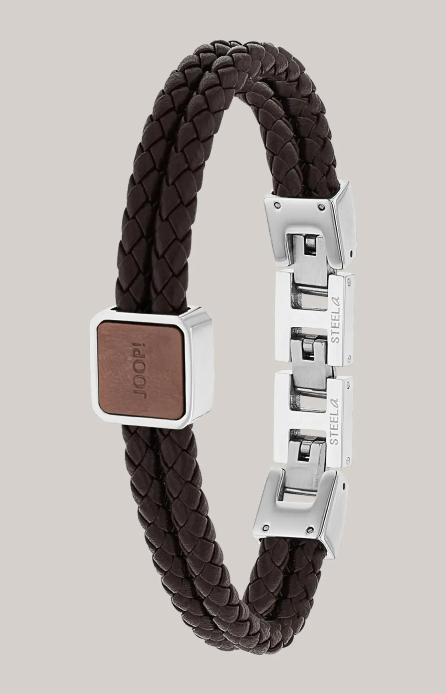 Armband in Silber/Braun