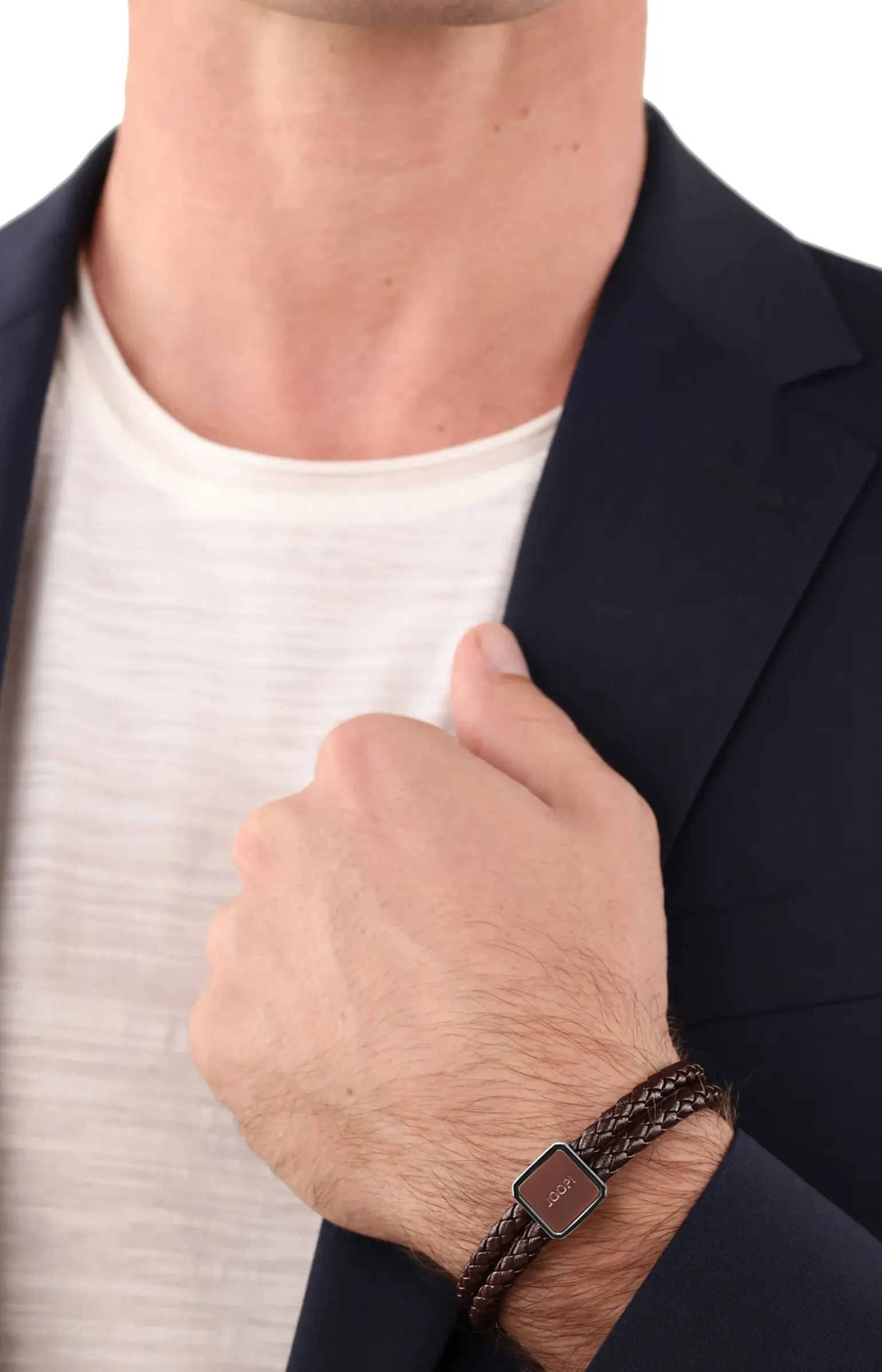 Armband in Silber/Braun