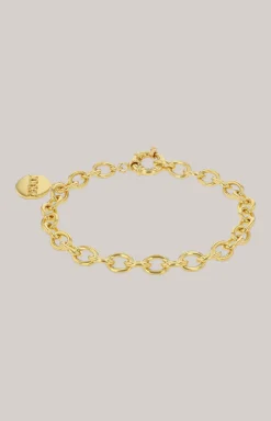 Armband mit Logo-Anhänger in Gold