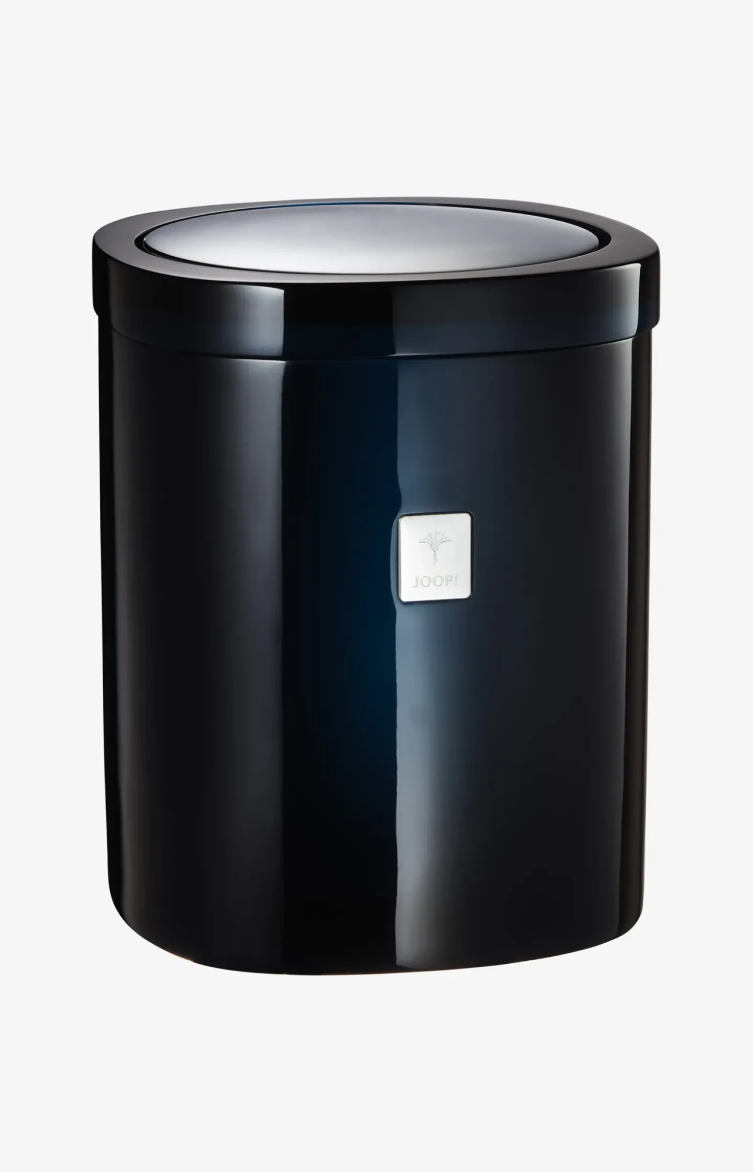 Badeimer mit Schwingdeckel Crystal Line in Dunkelblau