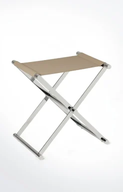 Badhocker Chromeline, Grau-Rose