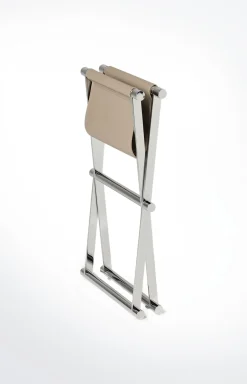 Badhocker Chromeline, Grau-Rose