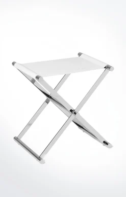 Badhocker Chromeline, Weiß