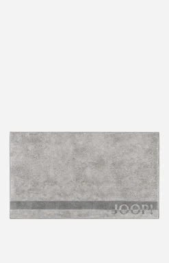 Badteppich JOOP! Logo Stripes in Platin, 70 x 120 cm