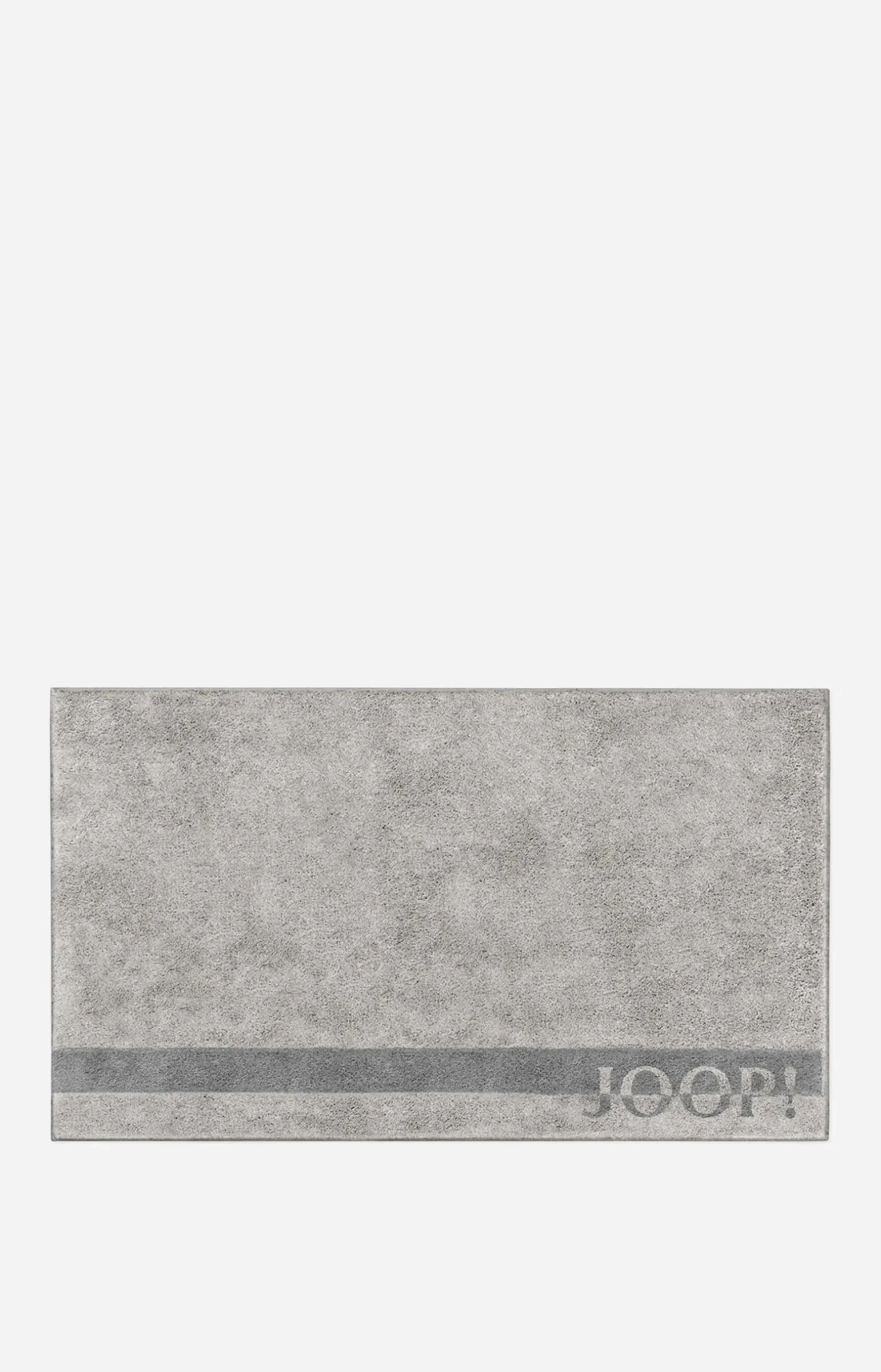 Badteppich JOOP! Logo Stripes in Platin, 70 x 120 cm