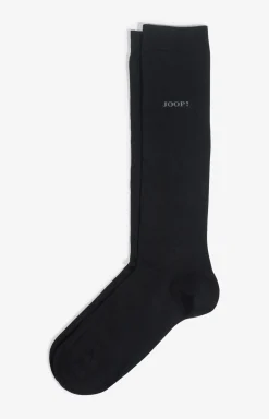 Basic Soft Cotton Kniestrümpfe in Schwarz