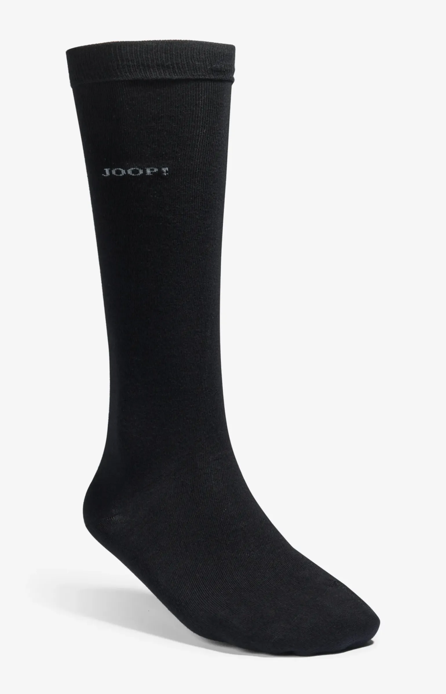 Basic Soft Cotton Kniestrümpfe in Schwarz