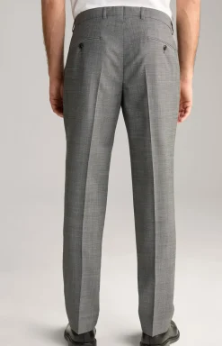 Baukasten-Anzughose Brad in Anthrazit strukturiert