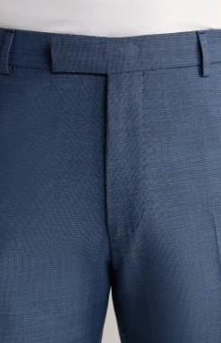 Baukasten-Anzughose Brad in Blau strukturiert