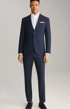 Baukasten-Anzughose Gun in Navy strukturiert