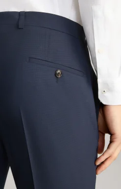 Baukasten-Anzughose Gun in Navy strukturiert