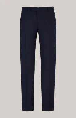 Baukasten-Anzughose Gun in Navy strukturiert