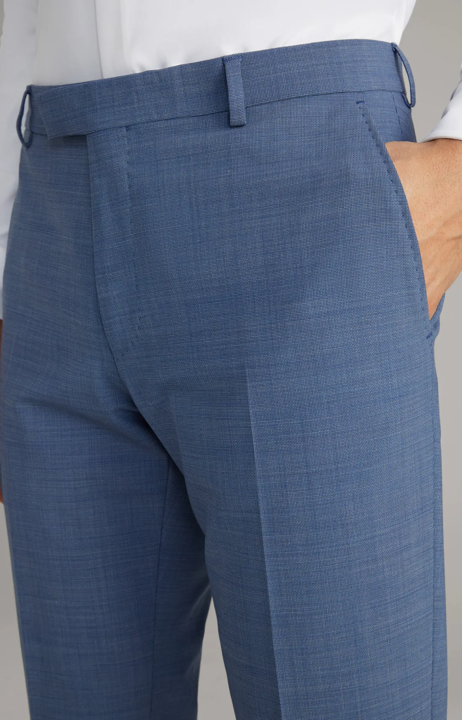 Baukasten-Hose Blayr in Blau strukturiert