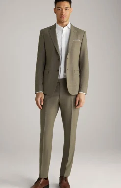 Baukasten-Hose Blayr in Olivgrün strukturiert