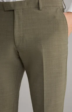 Baukasten-Hose Blayr in Olivgrün strukturiert