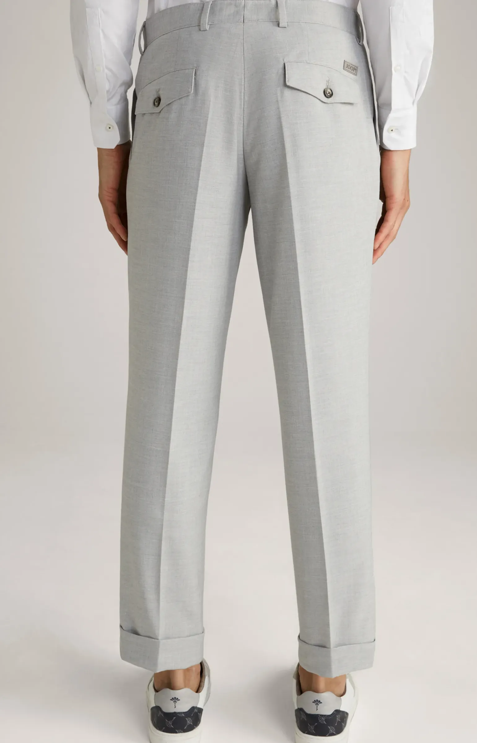 Baukasten-Hose Randar in Hellgrau meliert