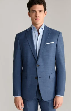 Baukasten-Sakko Finch in Dunkelblau strukturiert