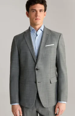 Baukasten-Sakko Finch in Grau strukturiert