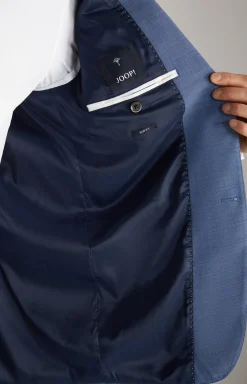 Baukasten-Sakko Herby in Blau strukturiert