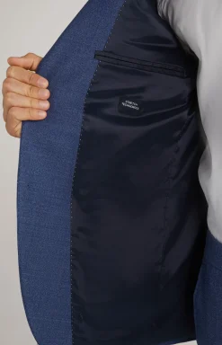 Baukasten-Sakko Herby in Blau meliert