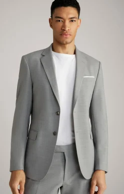 Baukasten-Sakko Herby in Grau strukturiert