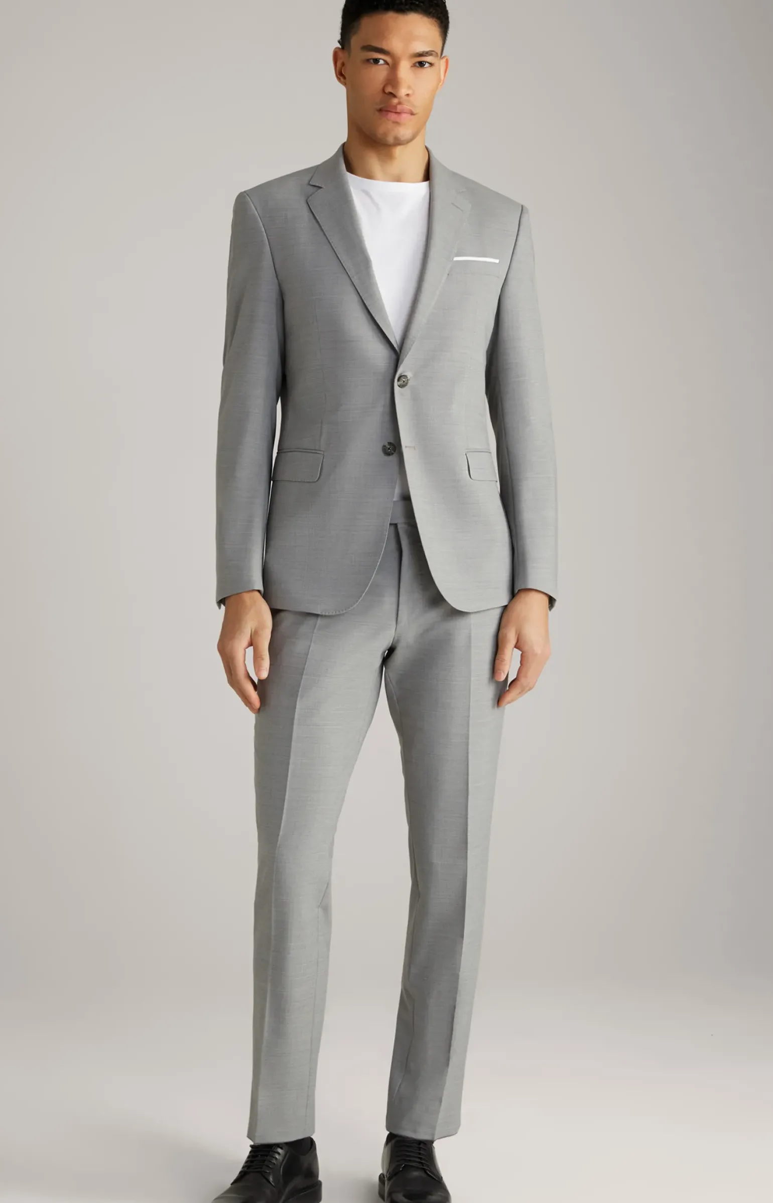 Baukasten-Sakko Herby in Grau strukturiert