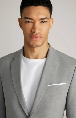 Baukasten-Sakko Herby in Grau strukturiert