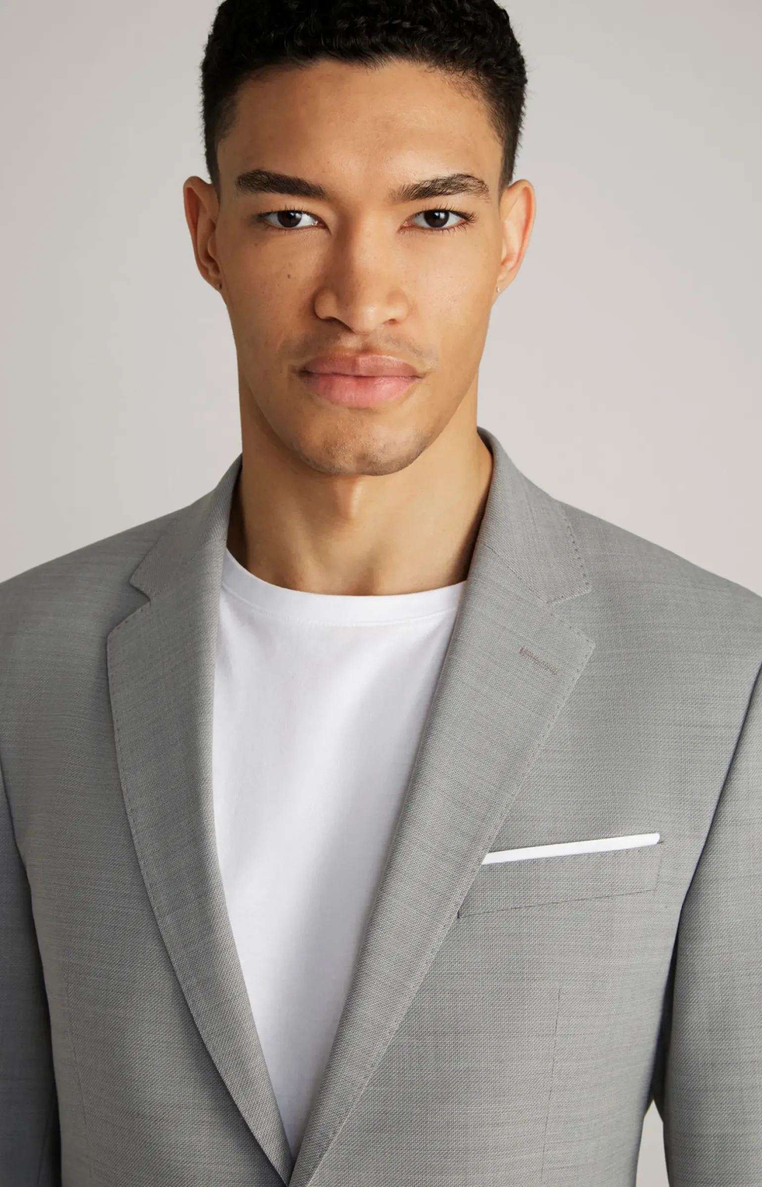 Baukasten-Sakko Herby in Grau strukturiert