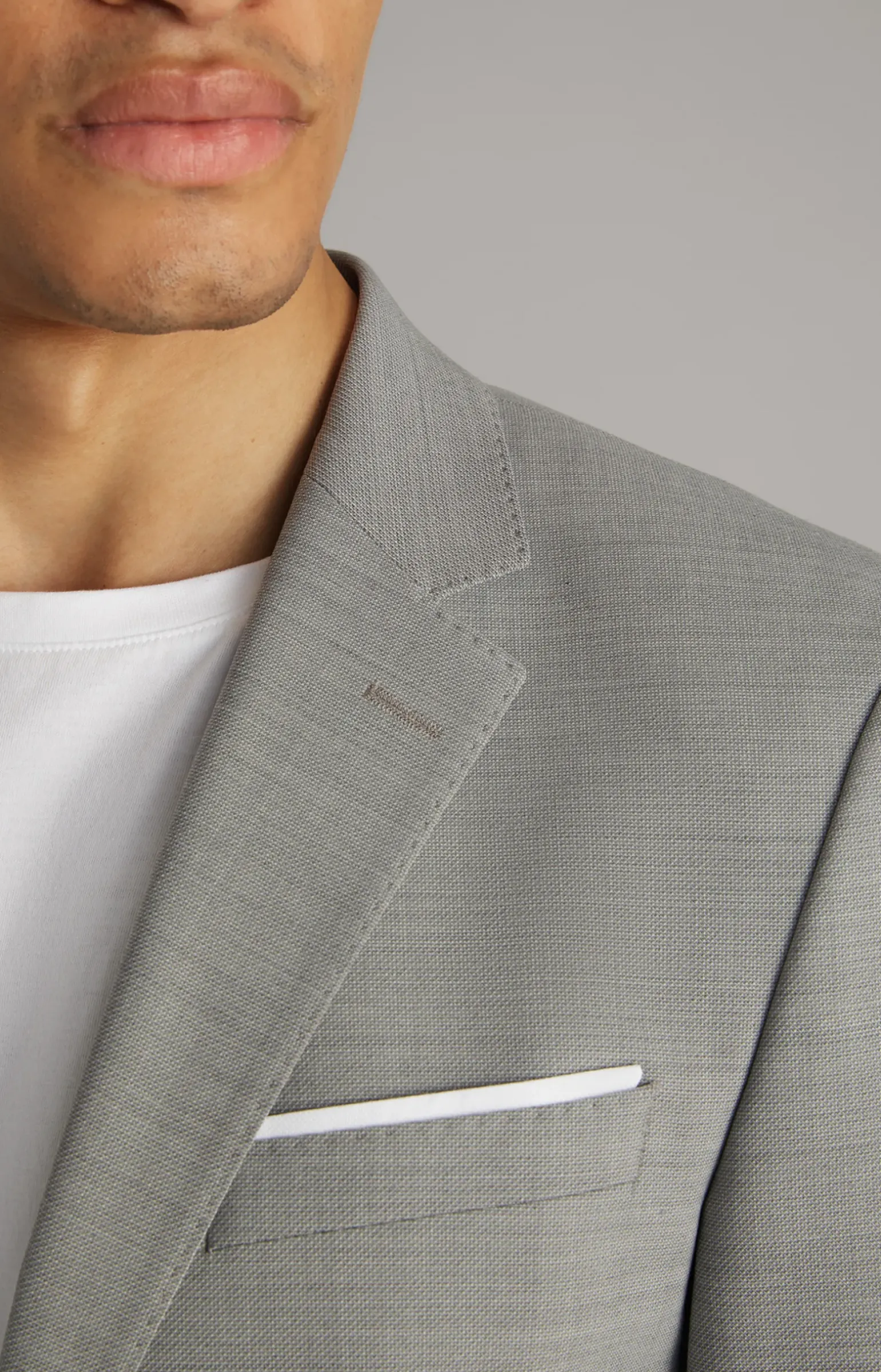 Baukasten-Sakko Herby in Grau strukturiert