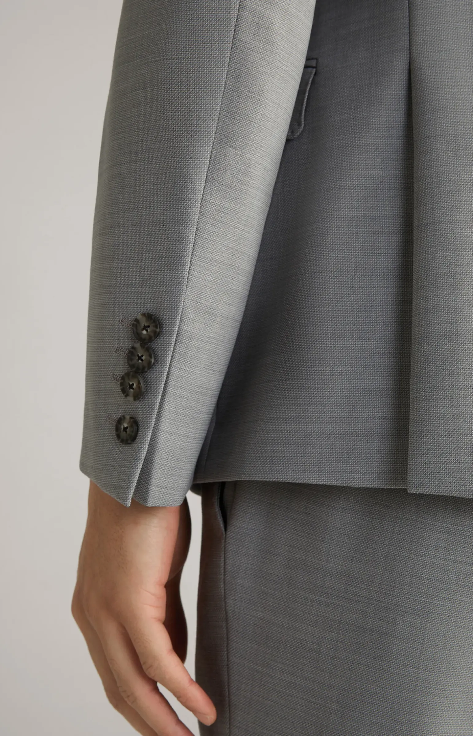 Baukasten-Sakko Herby in Grau strukturiert