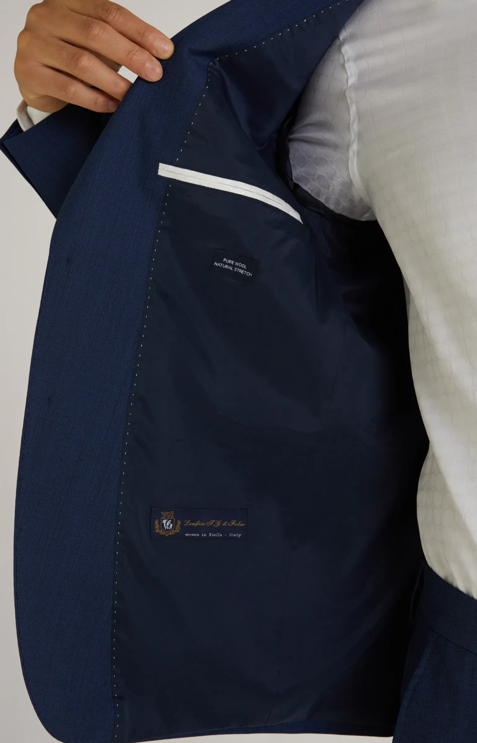 Baukasten-Sakko Herby in Navy meliert