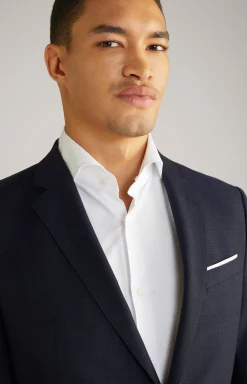 Baukasten-Sakko Herby in Navy strukturiert