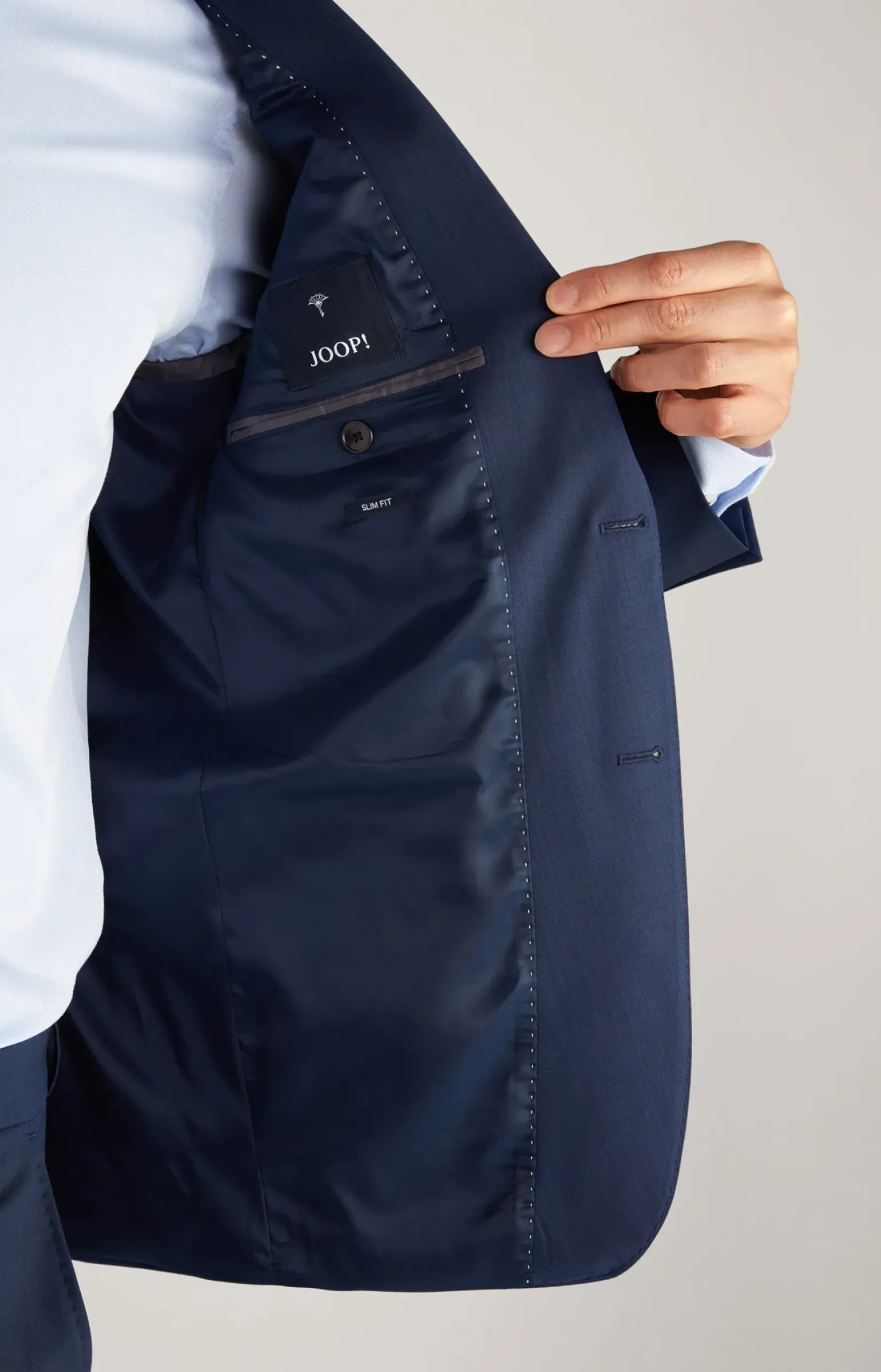 Baukasten-Sakko Herby in Navy meliert