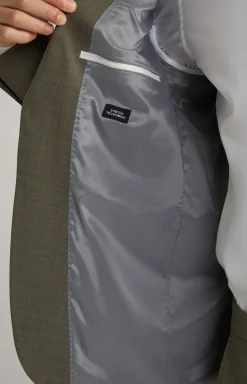 Baukasten-Sakko Herby in Olivgrün strukturiert