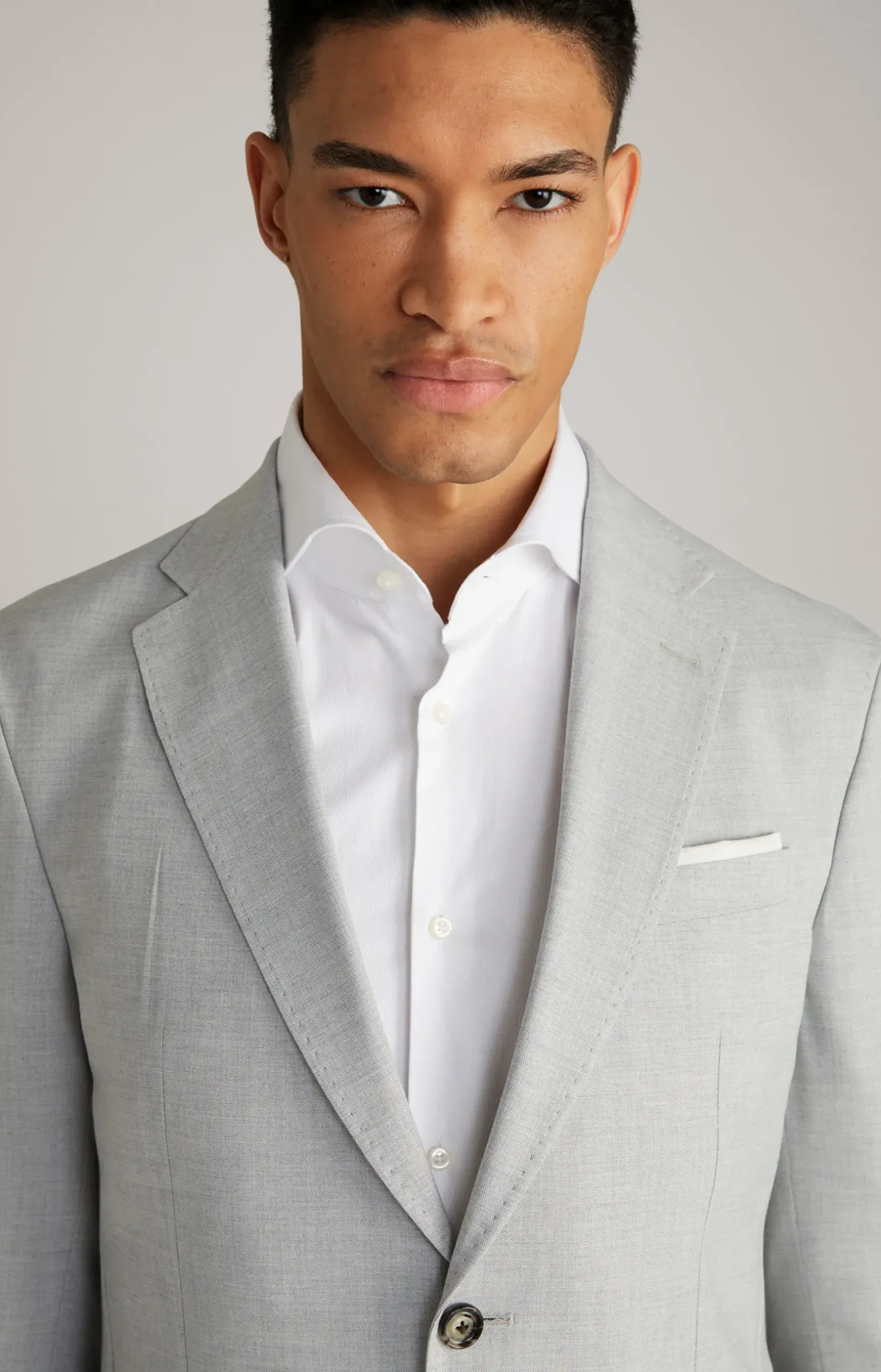 Baukasten-Sakko Hoverest in Hellgrau meliert