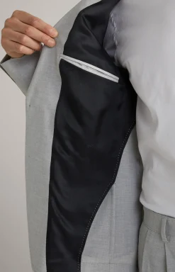 Baukasten-Sakko Hoverest in Hellgrau meliert