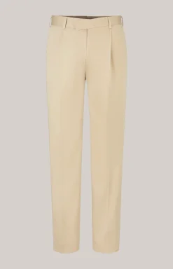Baumwoll-Baukasten-Hose Bennet in Beige