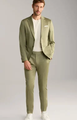 Baumwoll-Baukasten-Hose Bennet in Oliv