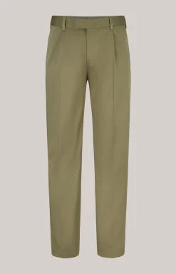 Baumwoll-Baukasten-Hose Bennet in Oliv
