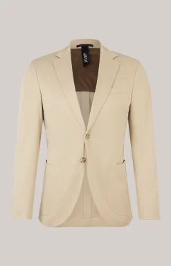 Baumwoll-Baukasten-Sakko Dash in Beige